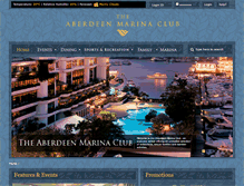 Tablet Screenshot of aberdeenmarinaclub.com